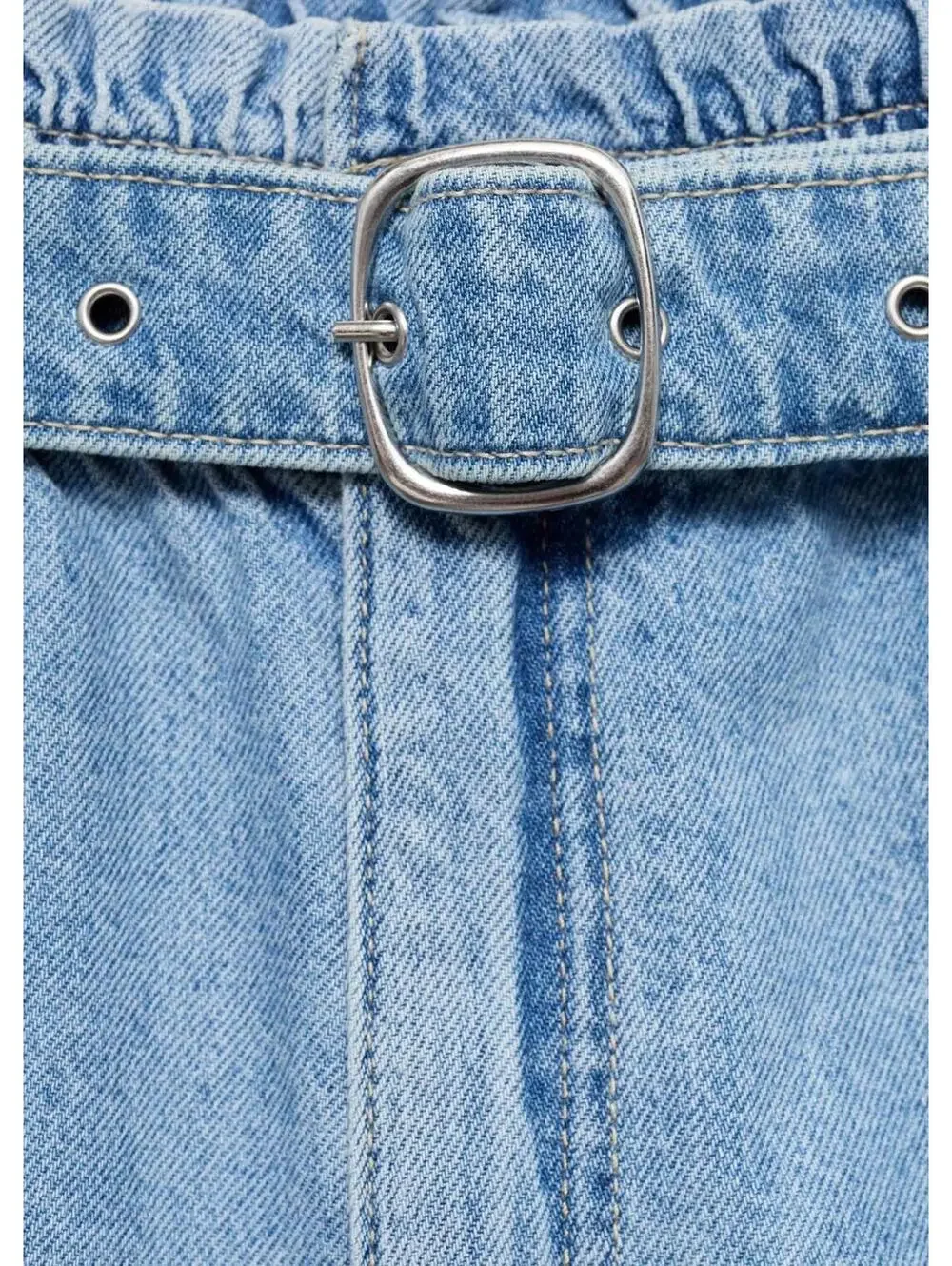 Mango Denim Shorts with Belt NWT Delia Medium Blue Size XS
